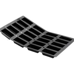 De Buyer rektangel flexform, 20 huller, 9,7 x 4,8 cm