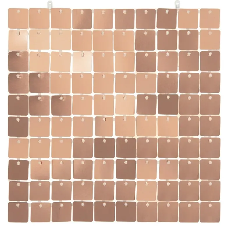 Dekorativ champagneplade gennemsigtig baggrund 30x30 cm / 100 felter