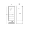 Display frysekab - KF 560 BE - Scandomestic