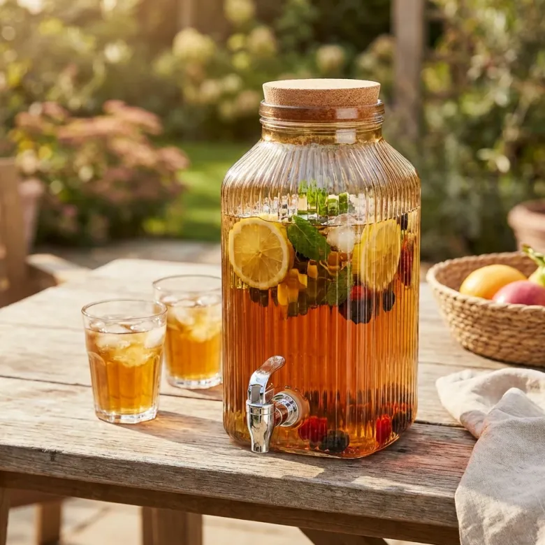 Drinkdispenser med Taphane Okker Glas 3,35L