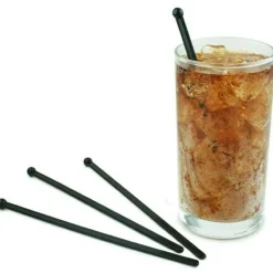 Drinkspind BULB 15 cm. sort 500 stk.