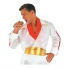 Elegant Elvis rollespilssæt (skjorte bukser bælte tørklæde) størrelse L