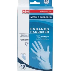 Engangshandsker | Nitril | 40 stk. | CC Hansen