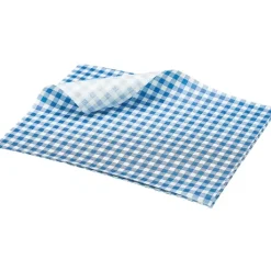 Fedttæt Papir Ternet Blå 25 x 20cm - 1000 stk.