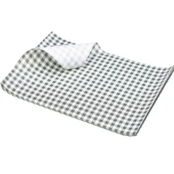 Fedttæt Papir Ternet Sort 35 x 25cm - 1000 stk.