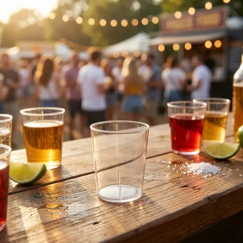 Festivalshotglas 4 cl genanvendelige