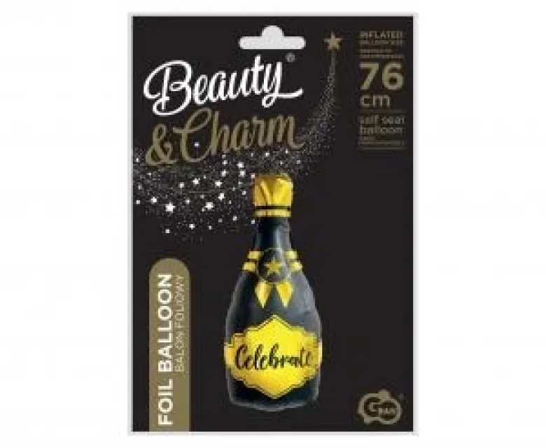 Folieballon B&C Champagne - Fejr 35x76 cm
