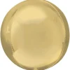 Folieballon ORBZ - Hvid Guld Bold 1 stk.