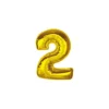 Folieballon Smart nummer 2 guld 92 cm