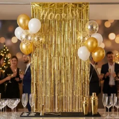 Frynsegardin B&C mat guld 100 x 200 cm
