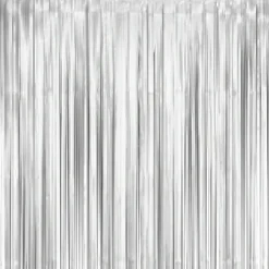 Frynsegardin B&C mat sølv 100 x 200 cm
