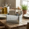 Galvanised Steel Rectangular Bordstander 24,5x15,5x12,5 cm