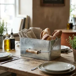 Galvanised Steel Rectangular Bordstander 24,5x15,5x12,5 cm