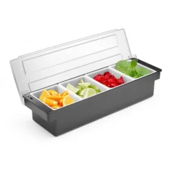 Garnitureholder med 4 beholdere
