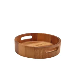 GenWare Acacia Wood Rund serveringsbakke 25 cm