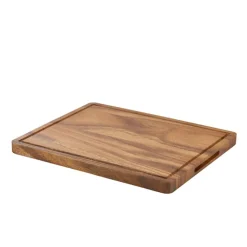 Genware Acacia Wood Serveringsbræt 34 x 22 x 2 cm