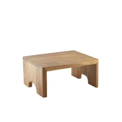 Genware Akacietræ Buffet Riser GN 1/4 10cm (H)