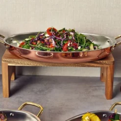 Genware Akacietræ Buffet Stander GN 1/2 15cm (H)