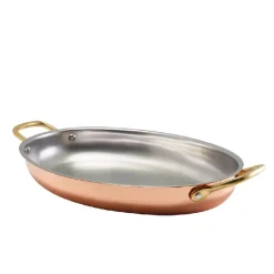 GenWare Copper Plated Oval fad 30 x 21 cm