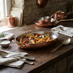 GenWare Copper Plated Oval fad 34 x 23 cm