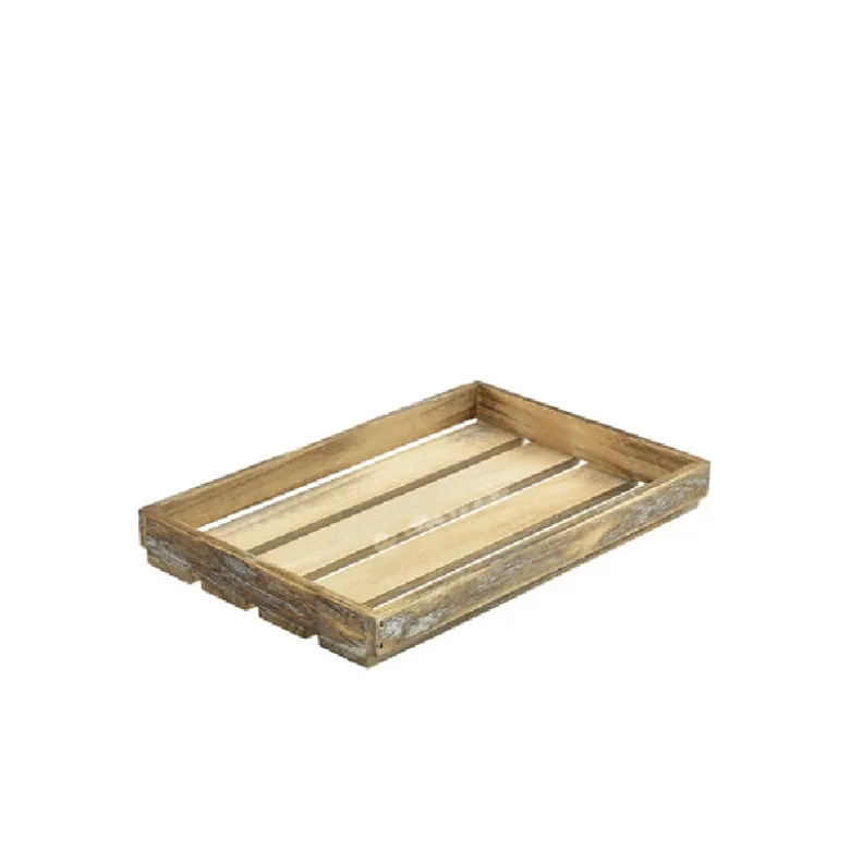 Genware Dark Rustic Trækasse 35 x 23 x 4 cm