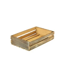 Genware Dark Rustic Trækasse 35 x 23 x 8 cm