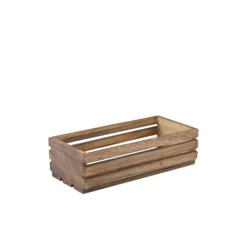 Genware Dark Rustic Trækasse 25 x 12 x 7,5 cm