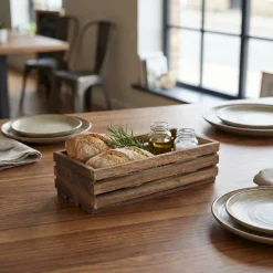 Genware Dark Rustic Trækasse 25 x 12 x 7,5 cm