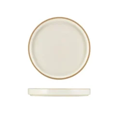 GenWare Kava Hvid Stentøj Præsentationstallerken 18cm