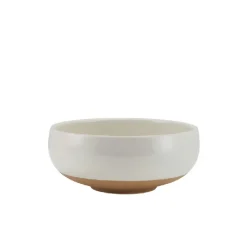 GenWare Kava White Stentøjs skål med buet form 14,5 cm