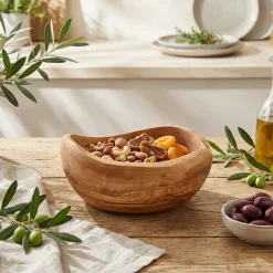 GenWare Olive Wood Rustik skål 15 cm