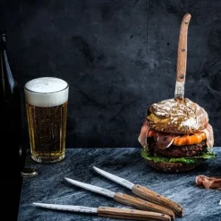Grillknive Laguiole Eg glat SÆT 6 SdV