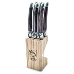 Grillknive Laguiole Mørkt Træ SÆT 6 SdV