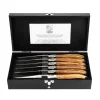 Grillknive Laguiole Oliventræ - Sæt med 6 stk. SdV