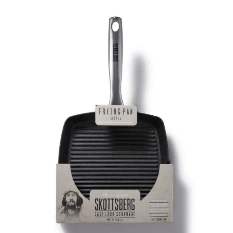 Grillpande i støbejern SKOTTSBERG® 24x43x3,5cm