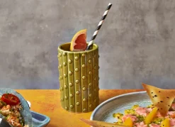 Grøn kaktus Tiki krus 42cl - Genware