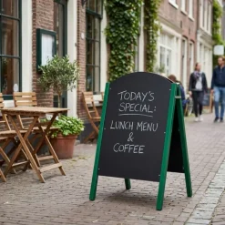 Grøn Metal Sided A-Board 1100mm x 680mm