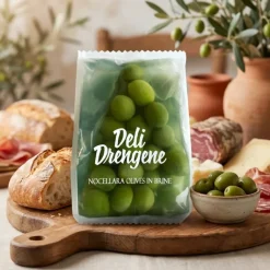 Grønne Nocellara Oliven Hele 200g
