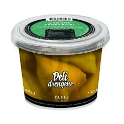 Grønne pepperoni med friskost 270g (160g drænet)