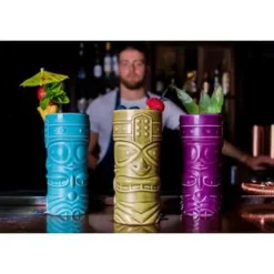 Grønt Tiki-krus 40cl - Genware
