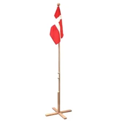 Gulvflag i bøg Dannebrog Str. 170 cm.