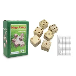 HAAHR & CO Yatzy XL Havespil Træ 6 Terninger