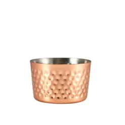 Hammeret Mini Serveringskop i Kobber fra GenWare 8 x 5 cm