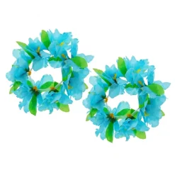 Hawaiiarmbånd blå-grøn 2 stk.