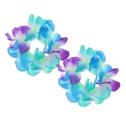 Hawaiiarmbånd blå-lilla 2 stk.