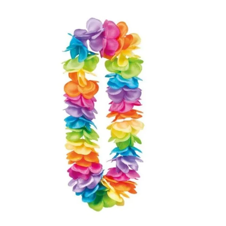 Hawaiihalskæde Regnbue deluxe XL