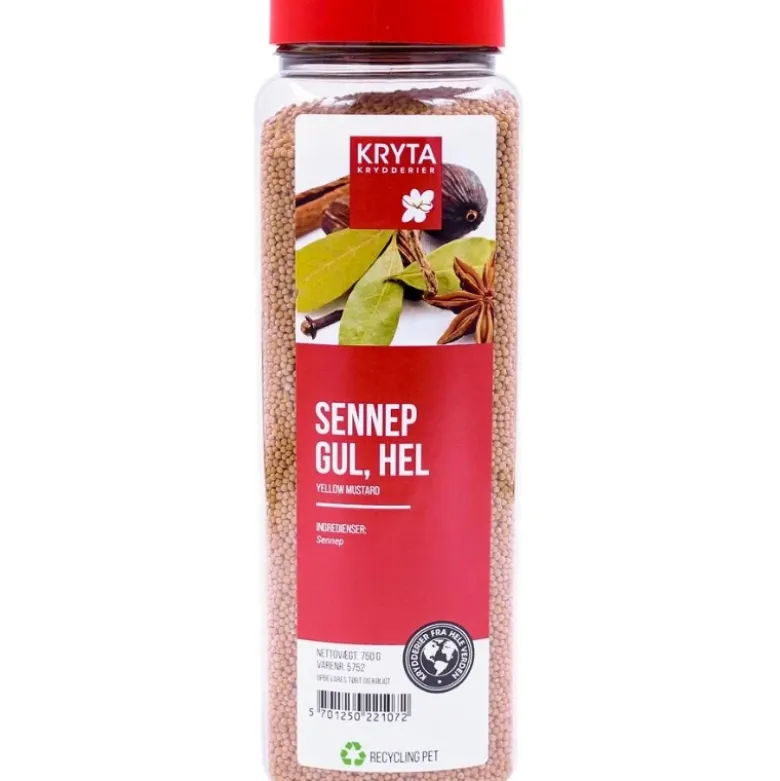 Hele gule sennepsfrø 750 g