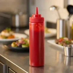 Hendi Dresseringflaske Rød Plast 700 ml