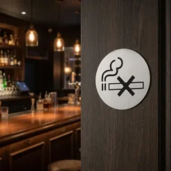 Hendi Dørskilt Privat Rustfrit Stål