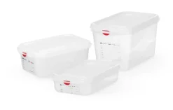 Hendi GN 1/4 Kantine Polypropylen Plastik Klar